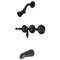 Kingston Brass ThreeHandle Tub and Shower Faucet, Oil Rubbed Bronze KB235AKL - alternate 1